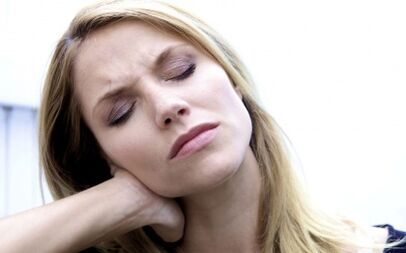 Neck pain with cervical osteochondosis