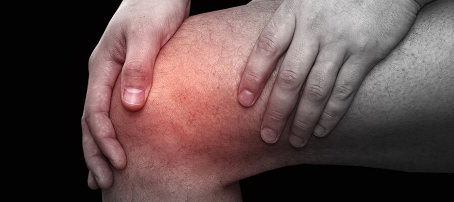 Inflammation and discomfort in the knee with gonarthrosis
