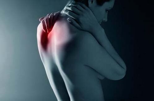 back pain reported with thoracic osteochondrosis